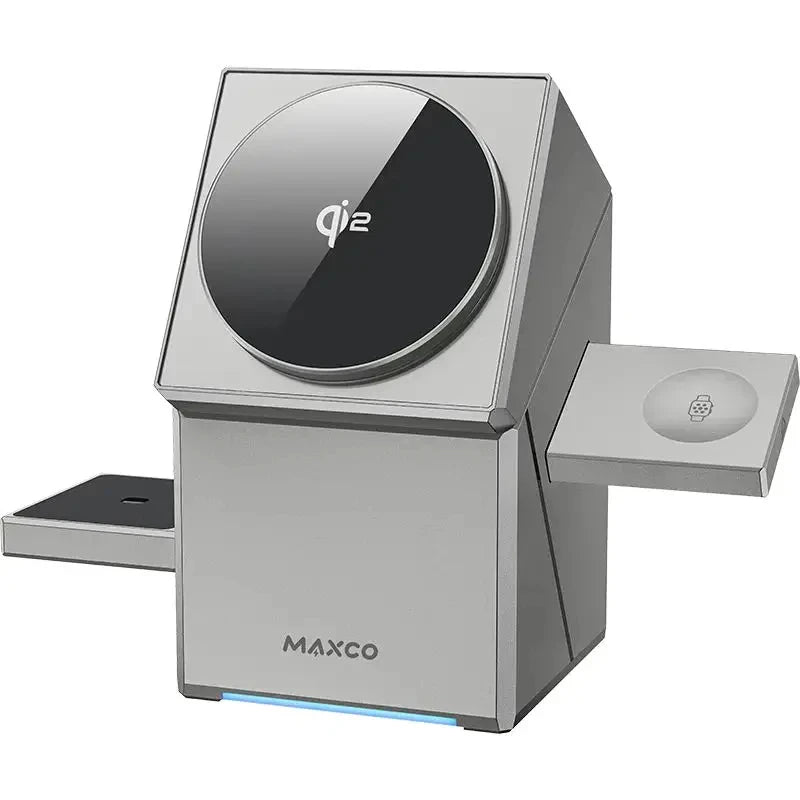 3-in-1 Fast Wireless Charger Magnetic Stand